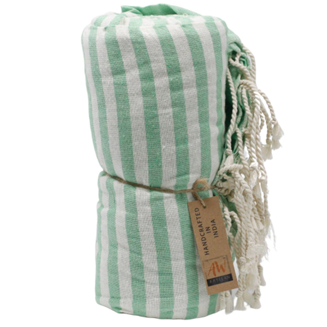 Cotton Pario Towel - 100x180 cm - Picnick Green - best price from Maltashopper.com CPT-05