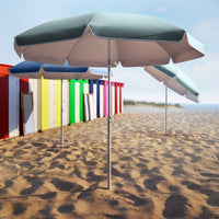 VALI NATERIAL BEACH UMBRELLA D.200 POLYESTER 160G SAGE GREEN - best price from Maltashopper.com BR500013615