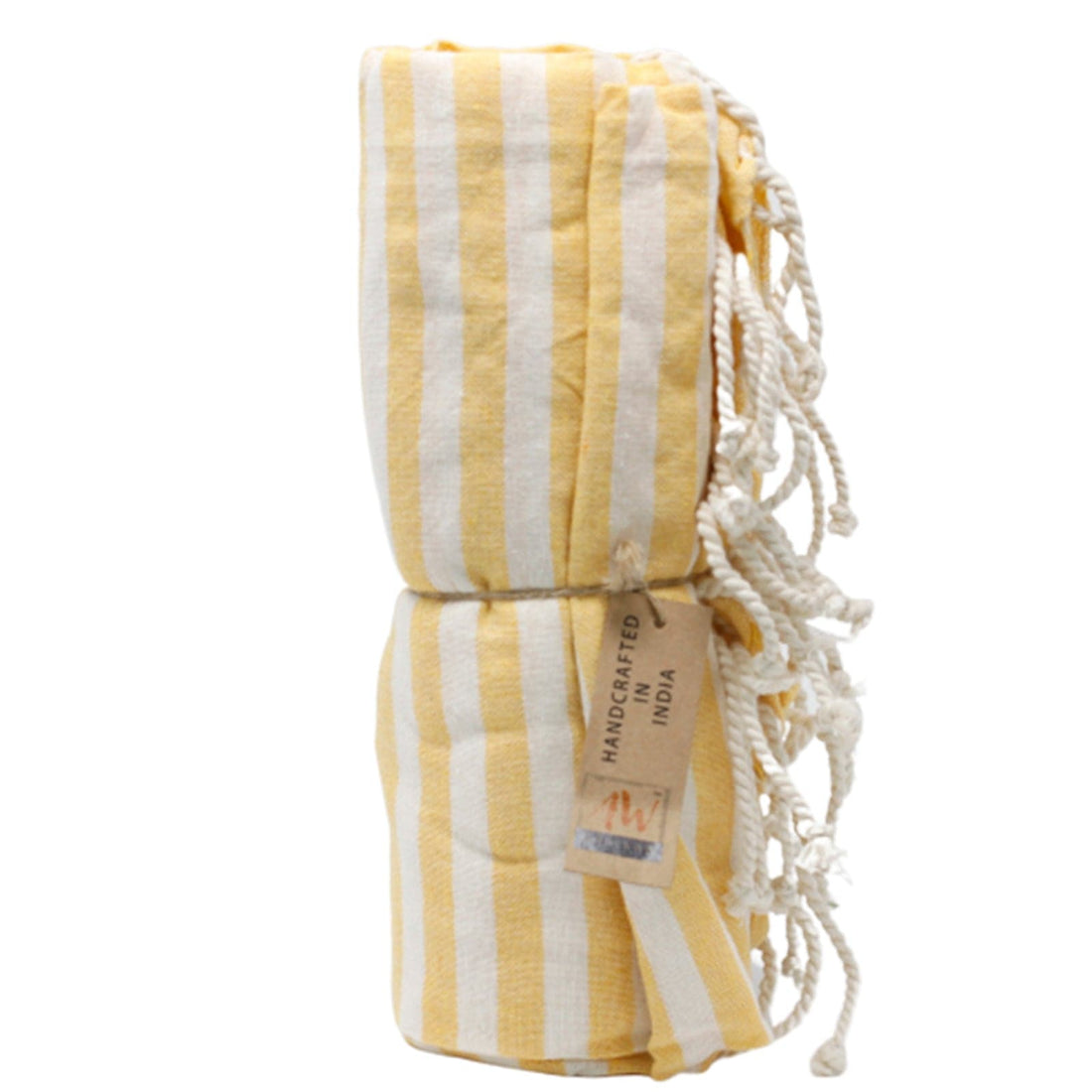 Cotton Pario Throw - 100x180 cm - Sunny Yellow - best price from Maltashopper.com CPT-09