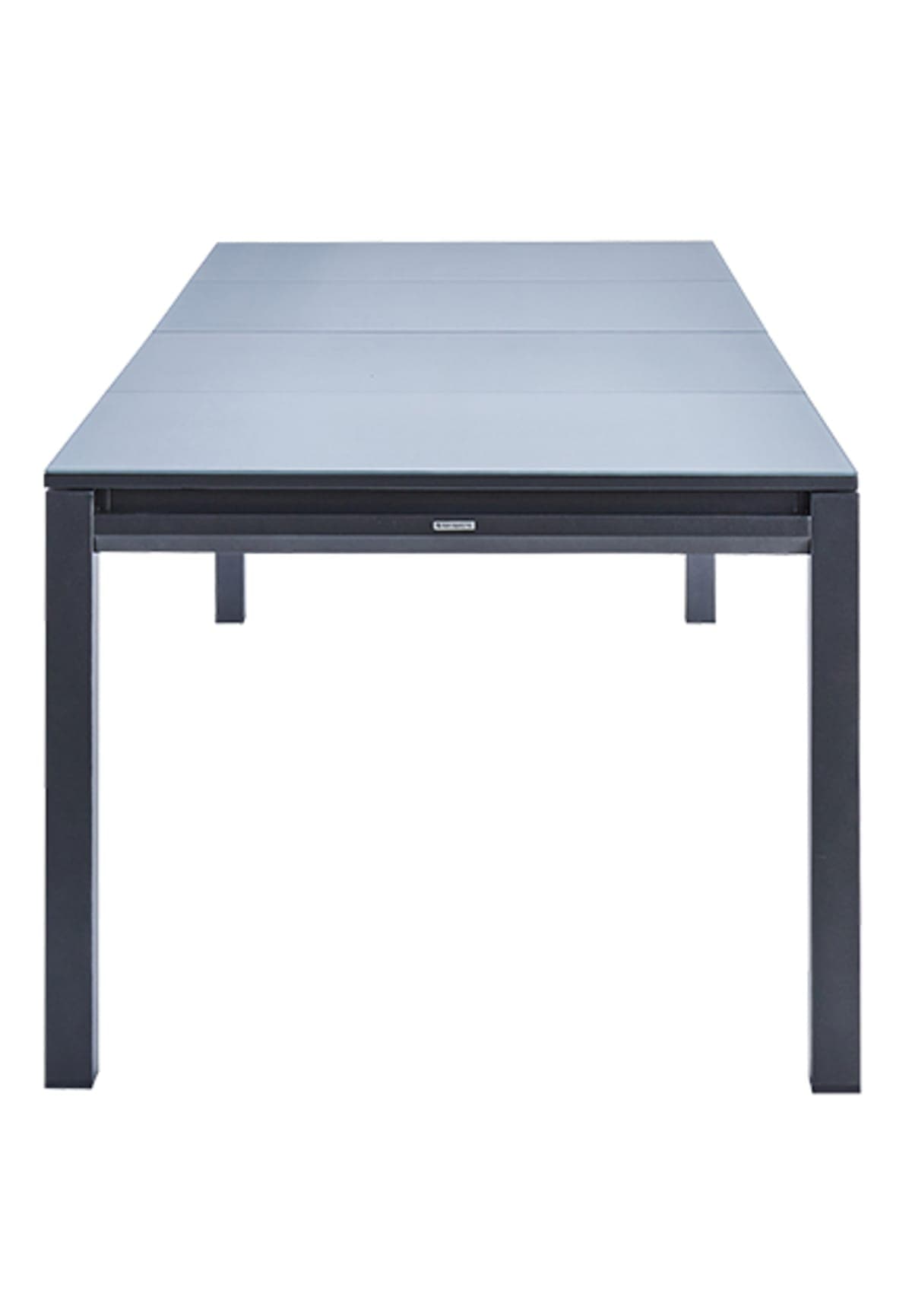 TABLE ODYSSEA II EASY NATERIAL 256/320X100 ANTHRACITE ALUMINIUM GLASS - best price from Maltashopper.com BR500013566