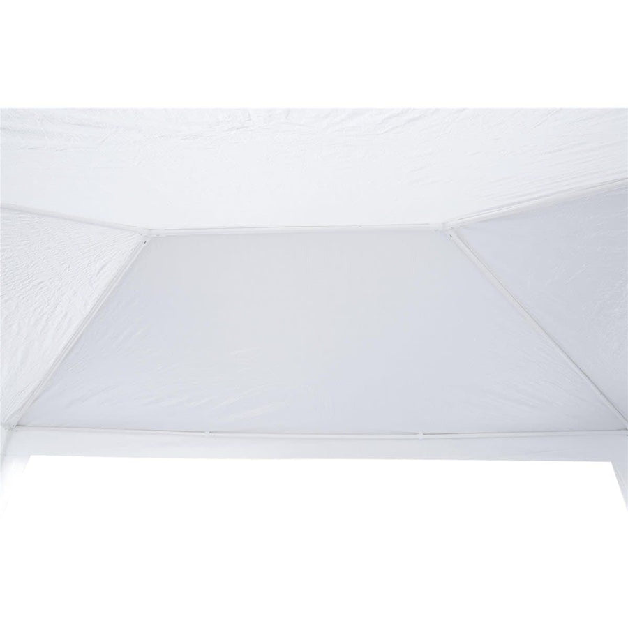 Bricocenter BASIC NATERIAL STEEL GAZEBO AND WHITE POLYETHYLENE CANVAS 1.9X2.9 M