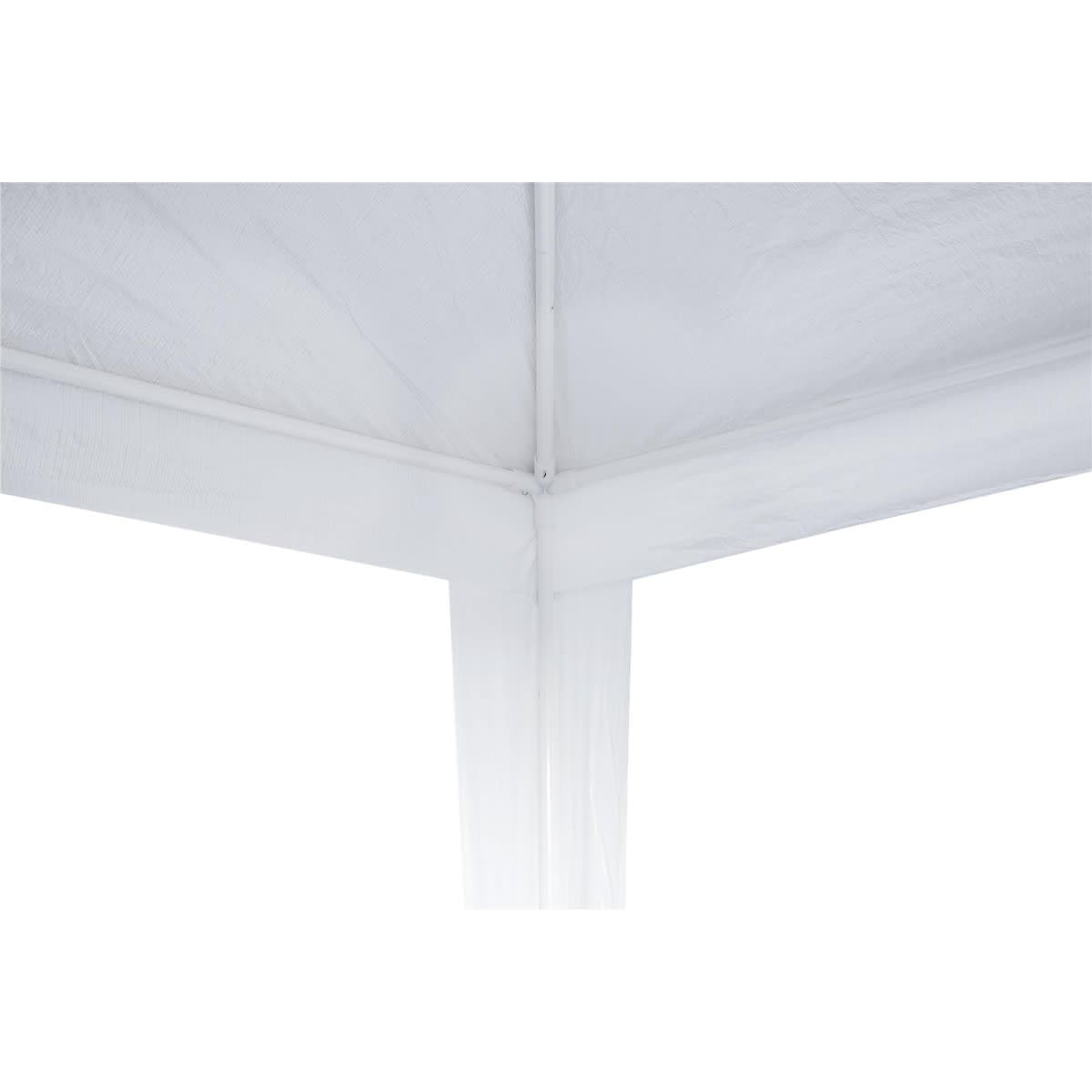 Bricocenter BASIC NATERIAL STEEL GAZEBO AND WHITE POLYETHYLENE CANVAS 1.9X2.9 M