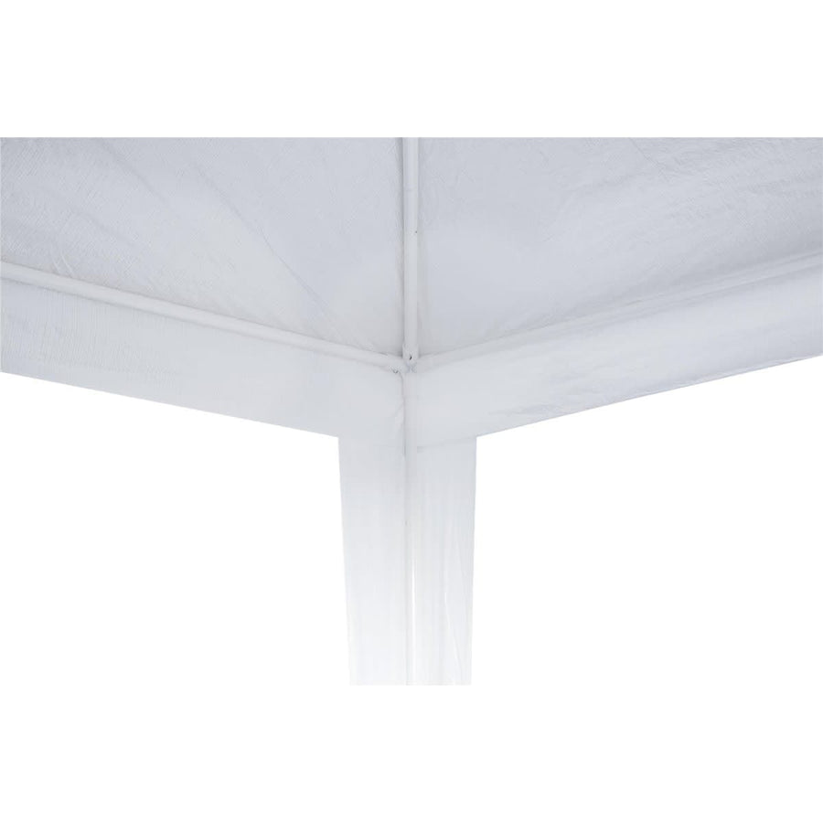 Bricocenter BASIC NATERIAL STEEL GAZEBO AND WHITE POLYETHYLENE CANVAS 1.9X2.9 M