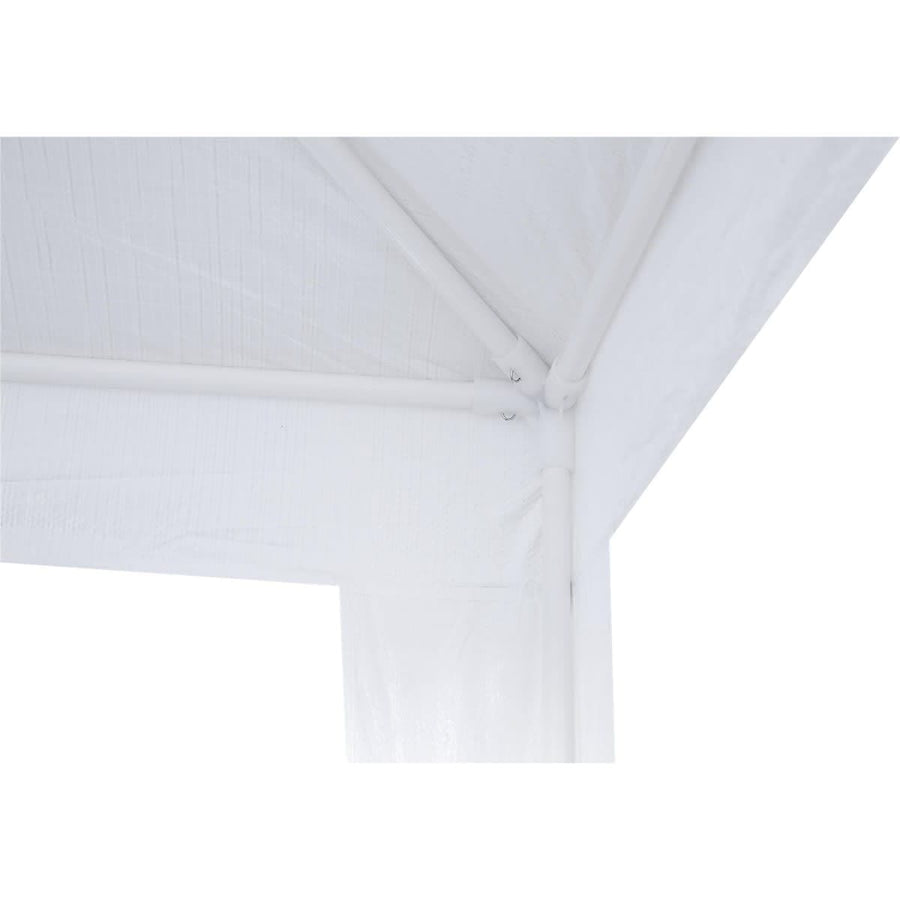 Bricocenter BASIC NATERIAL STEEL GAZEBO AND WHITE POLYETHYLENE CANVAS 1.9X2.9 M