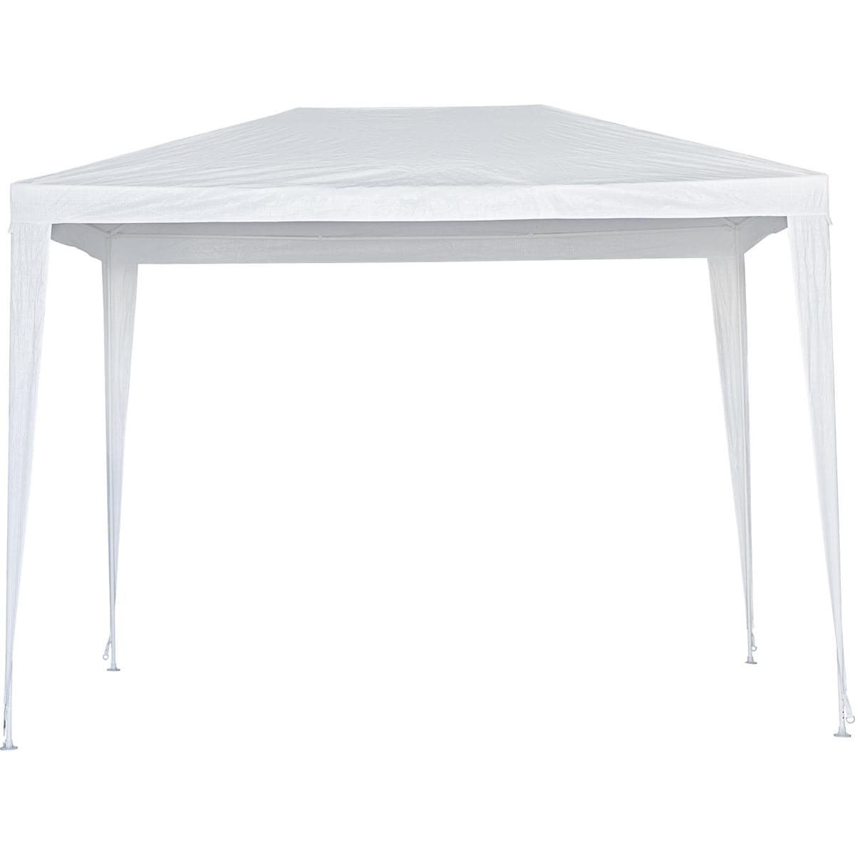 Bricocenter BASIC NATERIAL STEEL GAZEBO AND WHITE POLYETHYLENE CANVAS 1.9X2.9 M