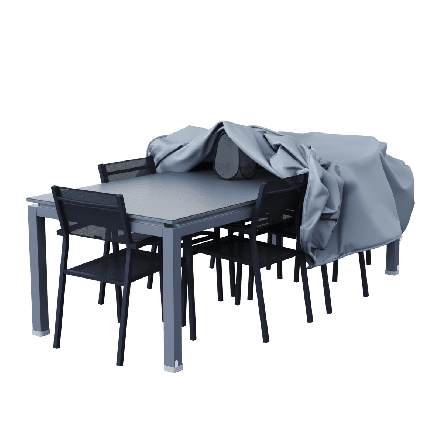 Bricocenter COVER FOR RECTANGULAR TABLE 250X130X60 LIGHT GREY