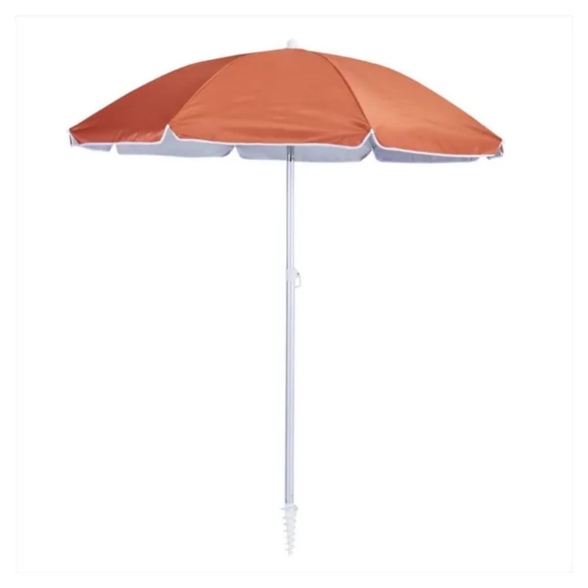 BEACH UMBRELLA VALI NATERIAL D.200 POLYESTER 160G ORANGE - Premium Parasols and Bases from Bricocenter - Just €32.99! Shop now at Maltashopper.com