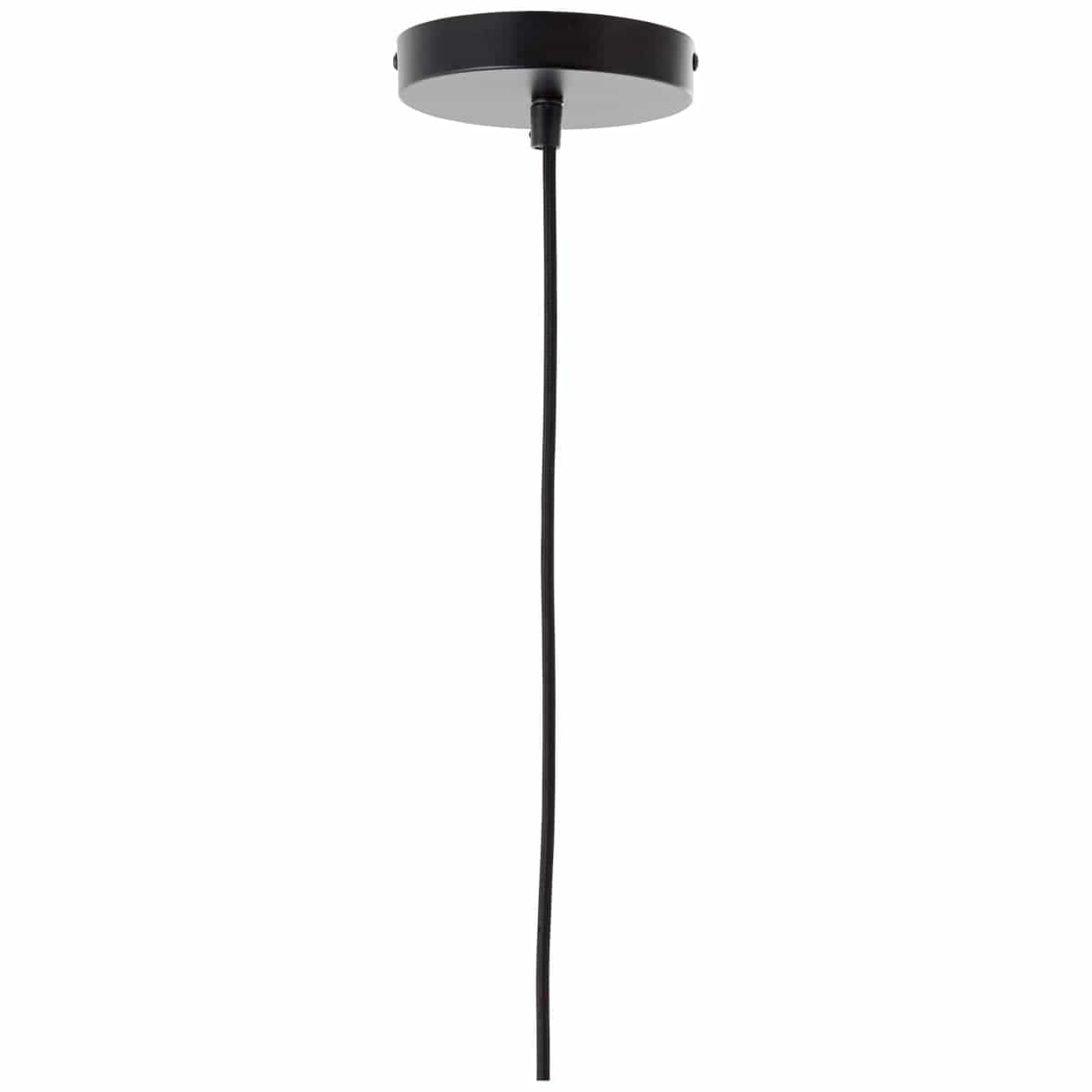 Bricocenter MALLOW BAMBOO AND BLACK METAL CHANDELIER D30 CM E27