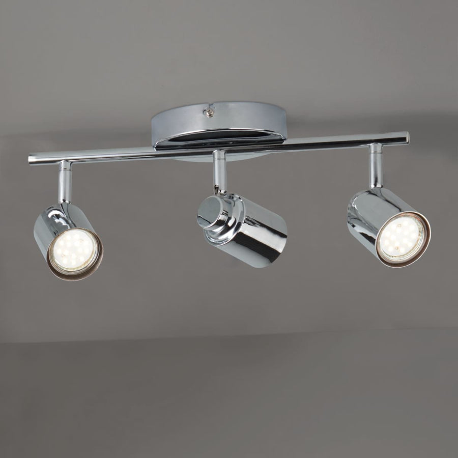 TEKLA SPOTLIGHTS METAL CHROME 3XGU10=50W - best price from Maltashopper.com BR420007138