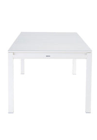 TABLE ODYSSEA II EASY NATERIAL 180/240X100 WHITE ALUMINIUM GLASS - best price from Maltashopper.com BR500013565