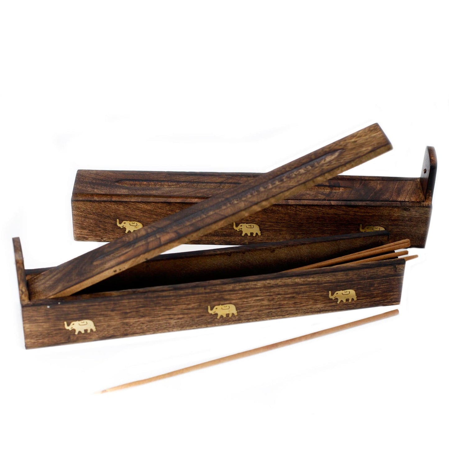 Bliss Mango Wood Incense Box - Assorted