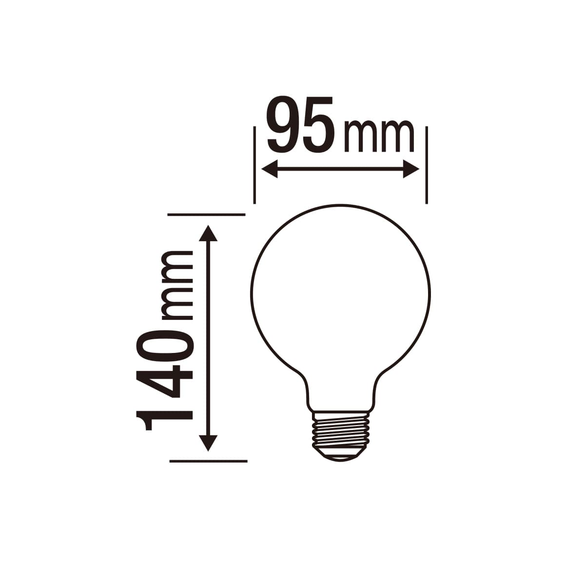 NATULIGHT LED BULB E27=60W GLOBE SMALL FROSTED NATURAL LIGHT