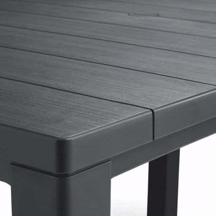 JULIE WOOD EFFECT TABLE 147X90X75 GRAPHITE - Premium Garden Tables from Bricocenter - Just €169.99! Shop now at Maltashopper.com