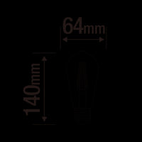 DECORATIVE LED BULB E27= 60W PEAR AMBER - best price from Maltashopper.com BR420007089