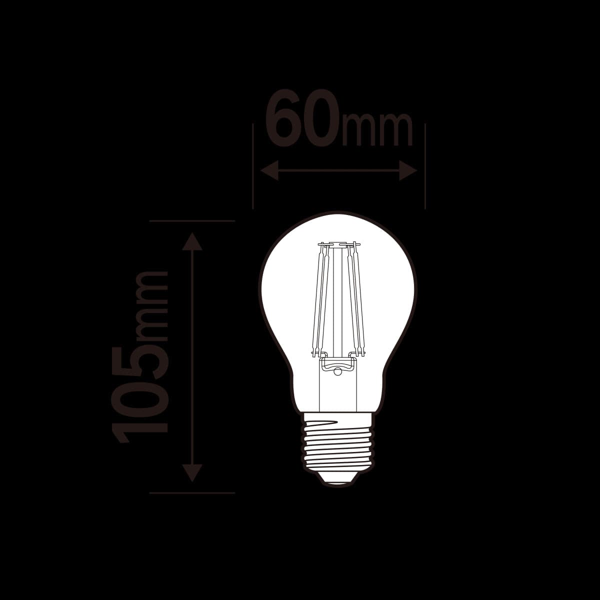 LED BULB E27=60W DROP CLEAR NATURAL LIGHT - best price from Maltashopper.com BR420007791