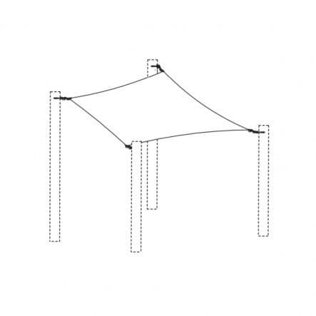 Bricocenter HEGOA RECTANGULAR SAIL 300X400 WHITE NATERIAL