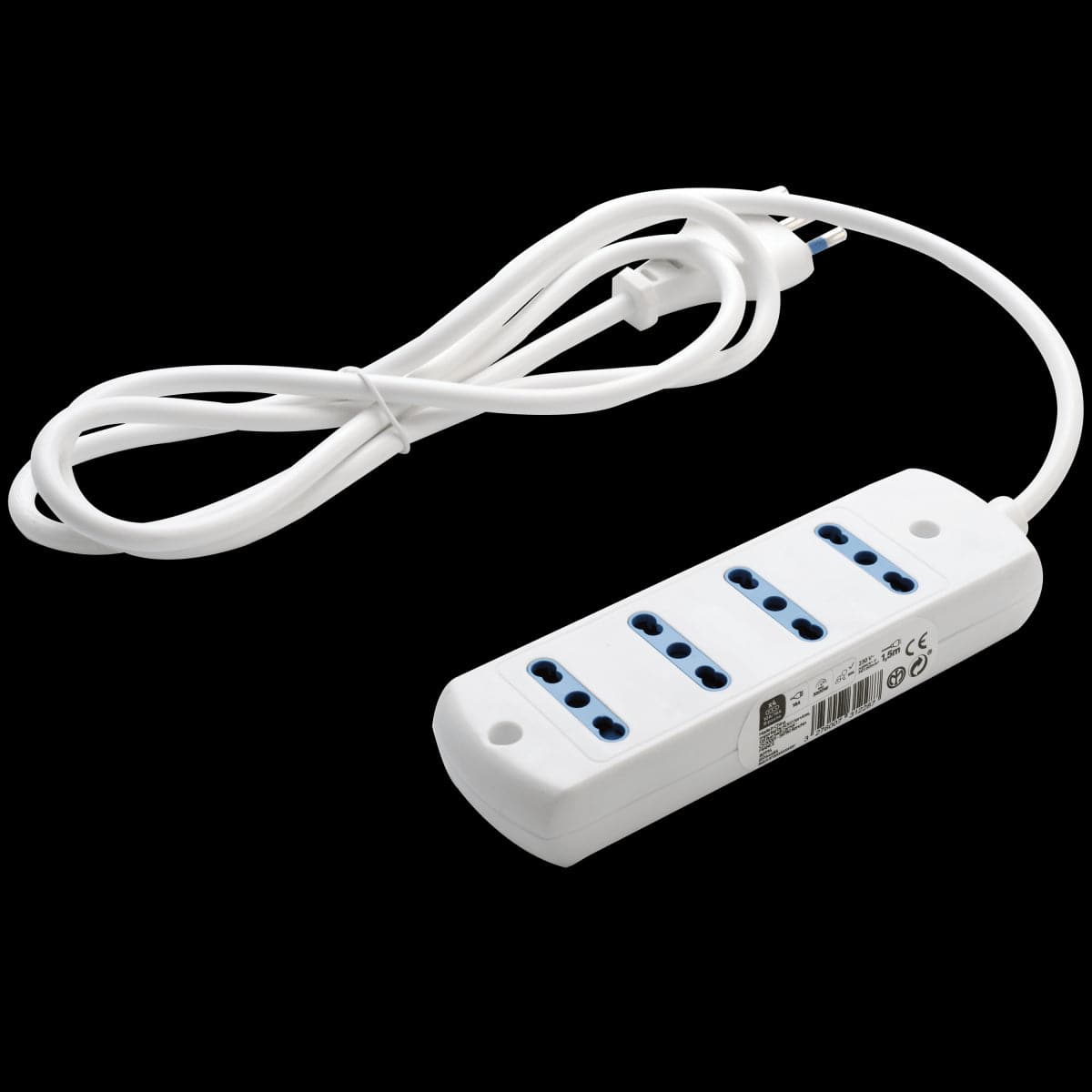 MULTISOCKET 4 SOCKETS 10/16A WITH CABLE