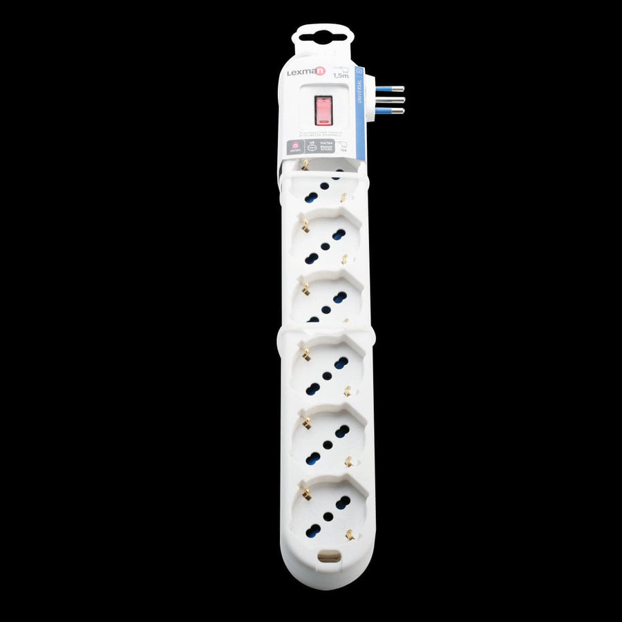 MULTISOCKET6 UNIVERSAL SOCKETS WITH SWITCH AND CABLE - best price from Maltashopper.com BR420006810