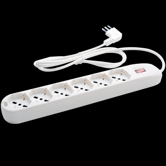 MULTISOCKET6 UNIVERSAL SOCKETS WITH SWITCH AND CABLE - best price from Maltashopper.com BR420006810