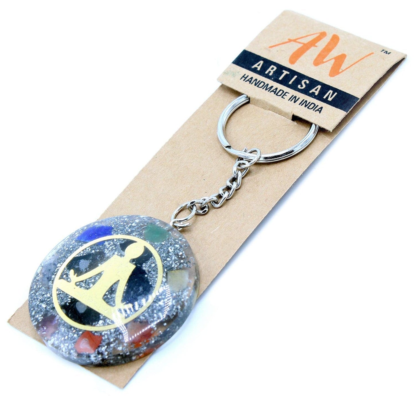 Orgonite Power Keyring - Buddha Seven Chakra - best price from Maltashopper.com ORGK-03