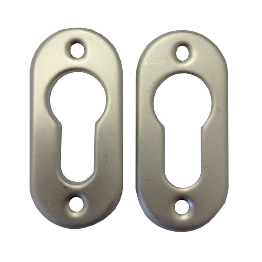 STV LOCK VENTS, SATIN CHROME, FOR SHAPED CYLINDERS, 2 PCS.