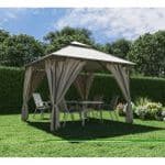 Bricocenter NATERIAL - Set of 4 replacement curtains for oxis naterial polyester gazebo 3 X 4 M