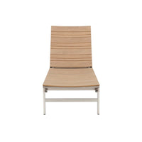 MENORCA NATERIAL ALUMINIUM POLYWOOD 195X65 WOOD-EFFECT SUN LOUNGER - Premium Sun Loungers and Armchairs from Bricocenter - Just €368.99! Shop now at Maltashopper.com