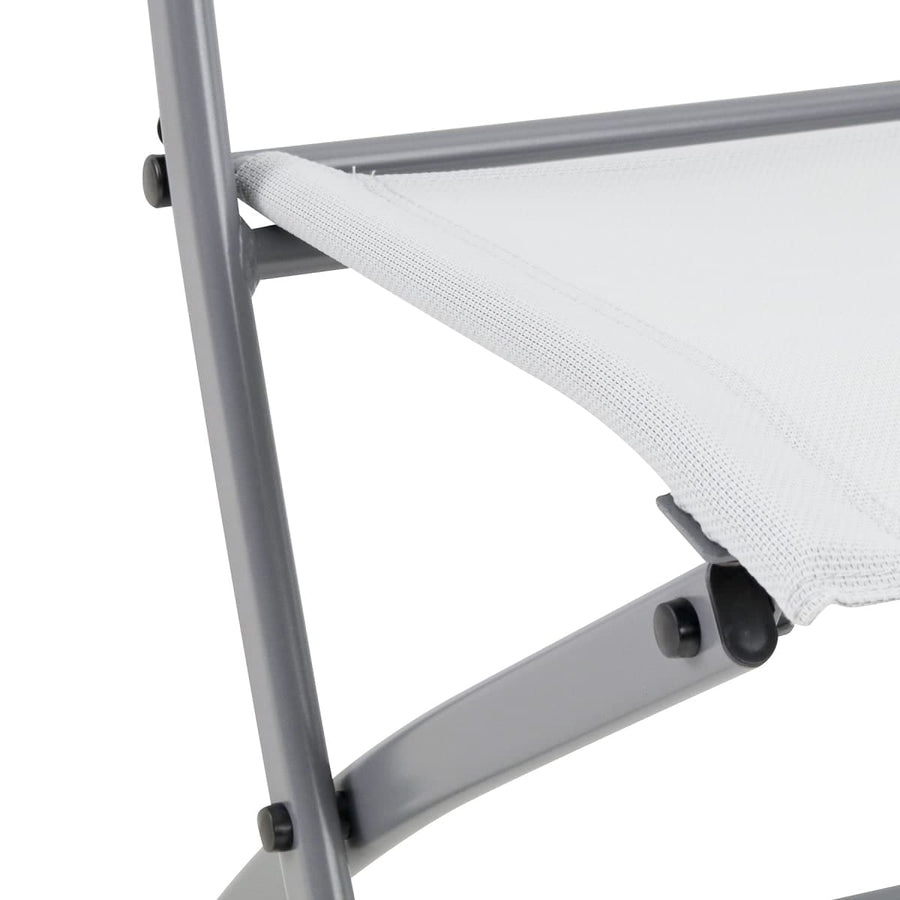 Bricocenter EMYS NATERIAL FOLDING CHAIR STEEL WITH TEXTILENE SEAT WHITE 42X52XH83