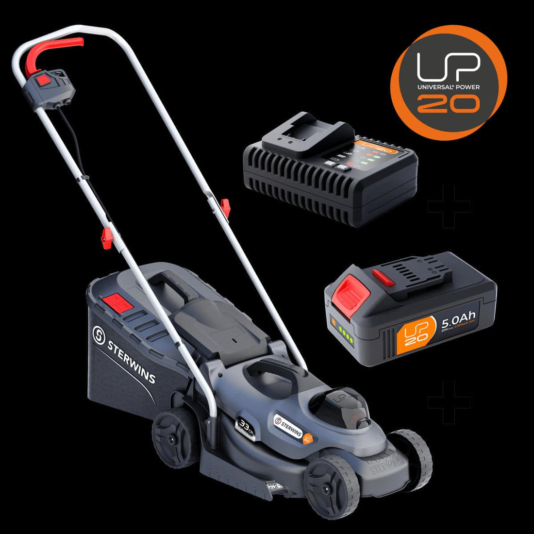 STERWINS 20V CORDLESS MOWER WITH BATTERY AND CHARGER INCLUDED - best price from Maltashopper.com BR500012747