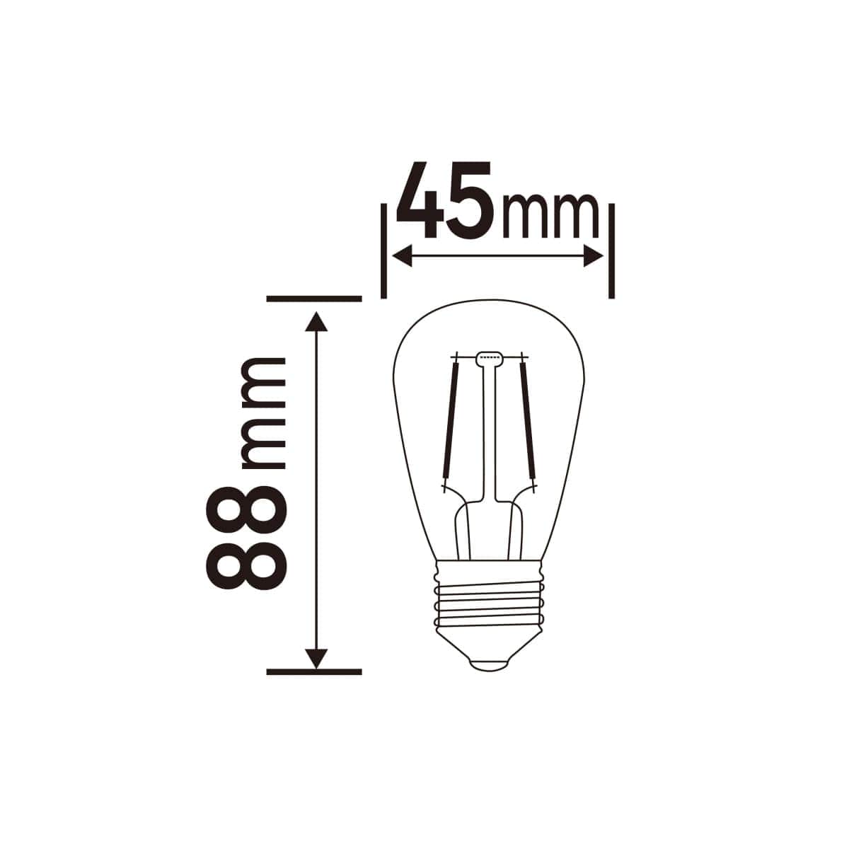 5 LED BULBS FOR GARLAND E27=25W AMBER PEAR IP44