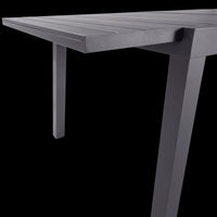 TABLE NATERIAL LYRA II UP AND DOWN ALUMINIUM 130/214.5X90 ANTHRACITE - best price from Maltashopper.com BR500015308