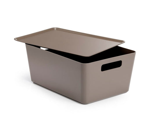 CONTAINER WITH LID R-BOX1 LARGE DOVE GREY 33X24X14 CM - best price from Maltashopper.com BR410006635