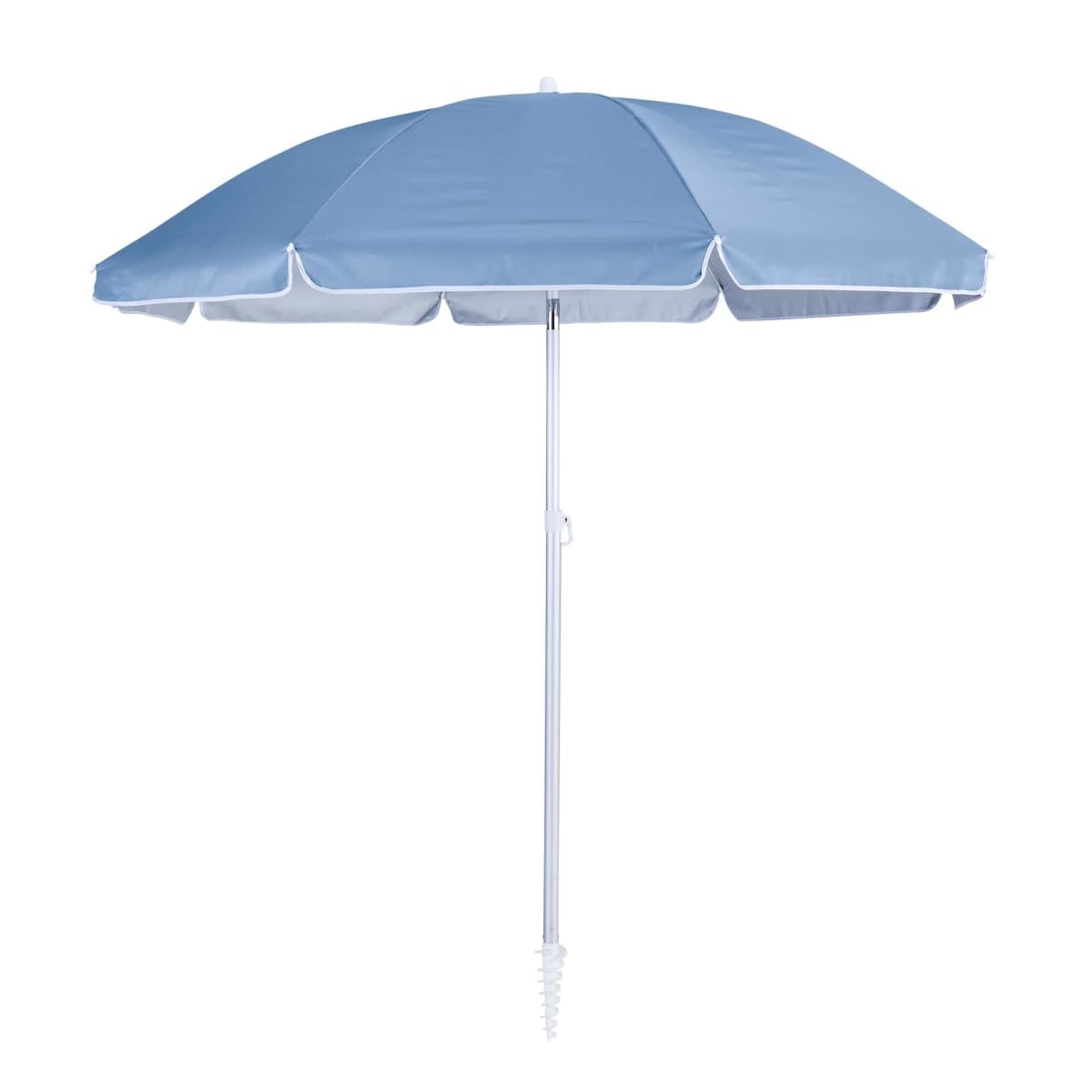 BEACH UMBRELLA VALI NATERIAL D.200 POLYESTER 160G LIGHT BLUE - Premium Parasols and Bases from Bricocenter - Just €32.99! Shop now at Maltashopper.com