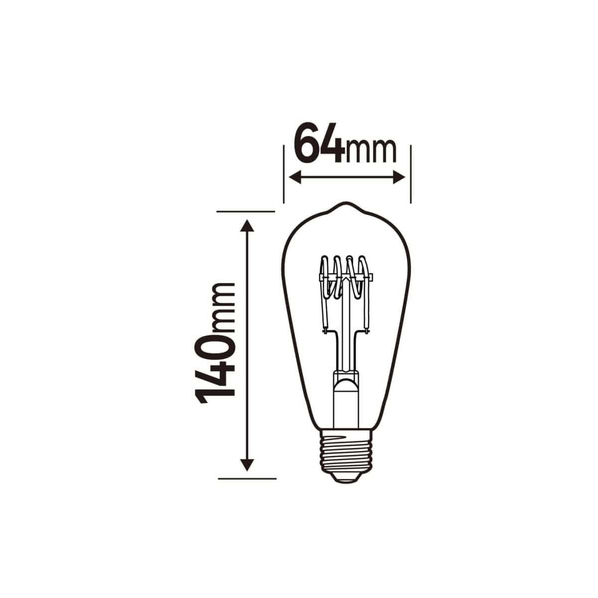Bricocenter LED DECORATIVE BULB E27= 35W PEAR AMBER