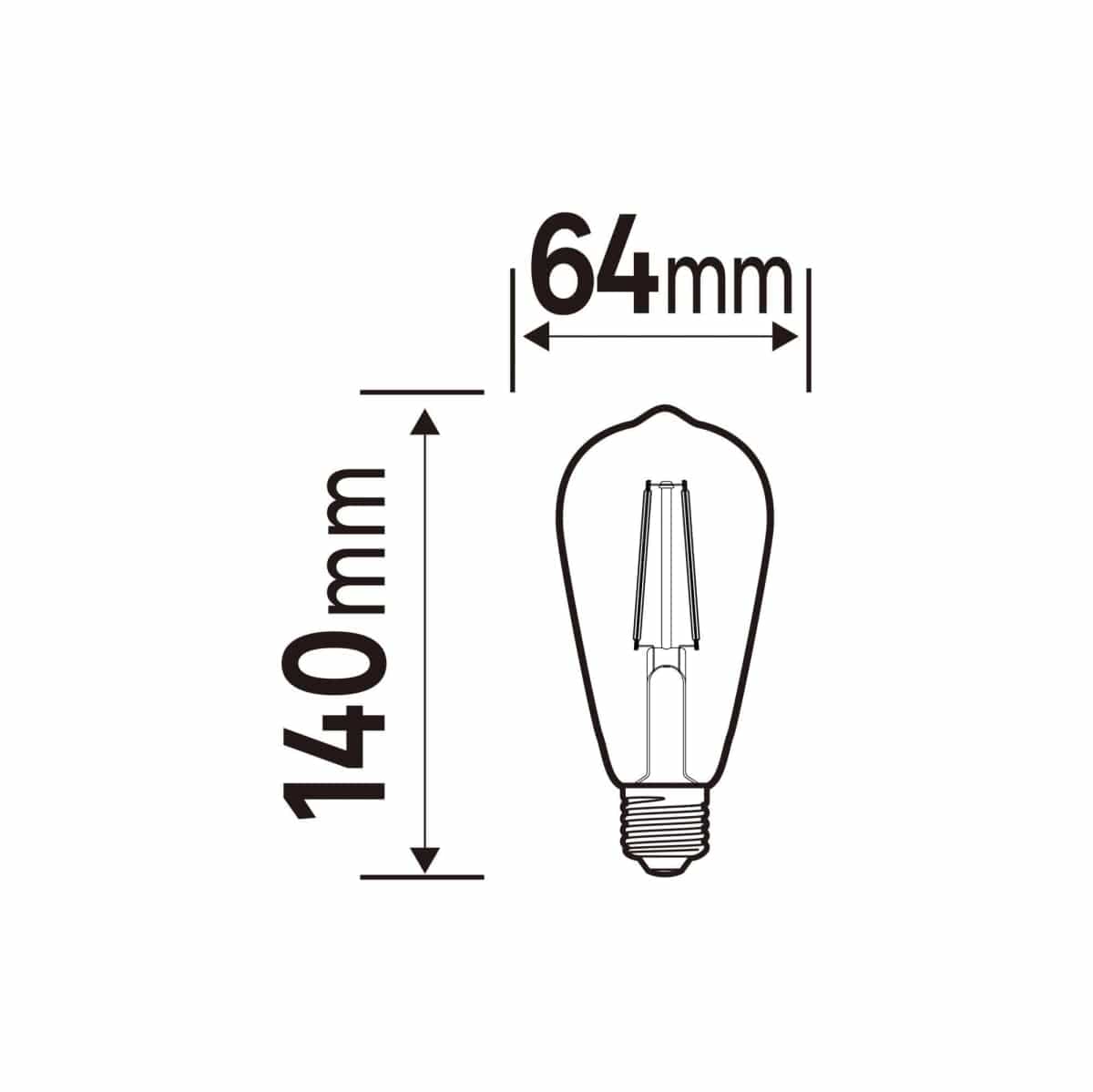 Bricocenter LED DECORATIVE BULB E27=75W CLEAR NATURAL LIGHT