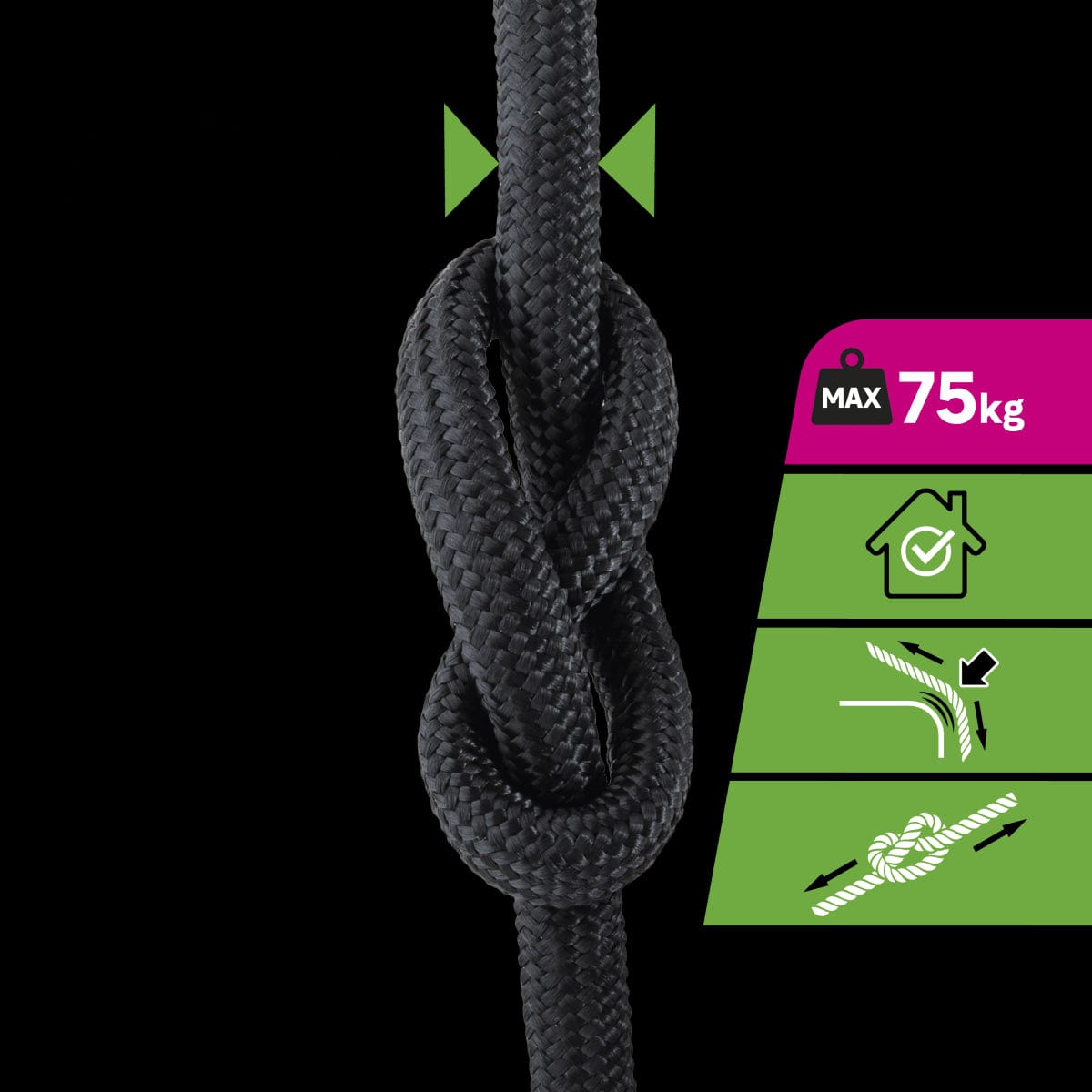 Bricocenter BRILLIANT BLACK PP ROPE D10MM 10M