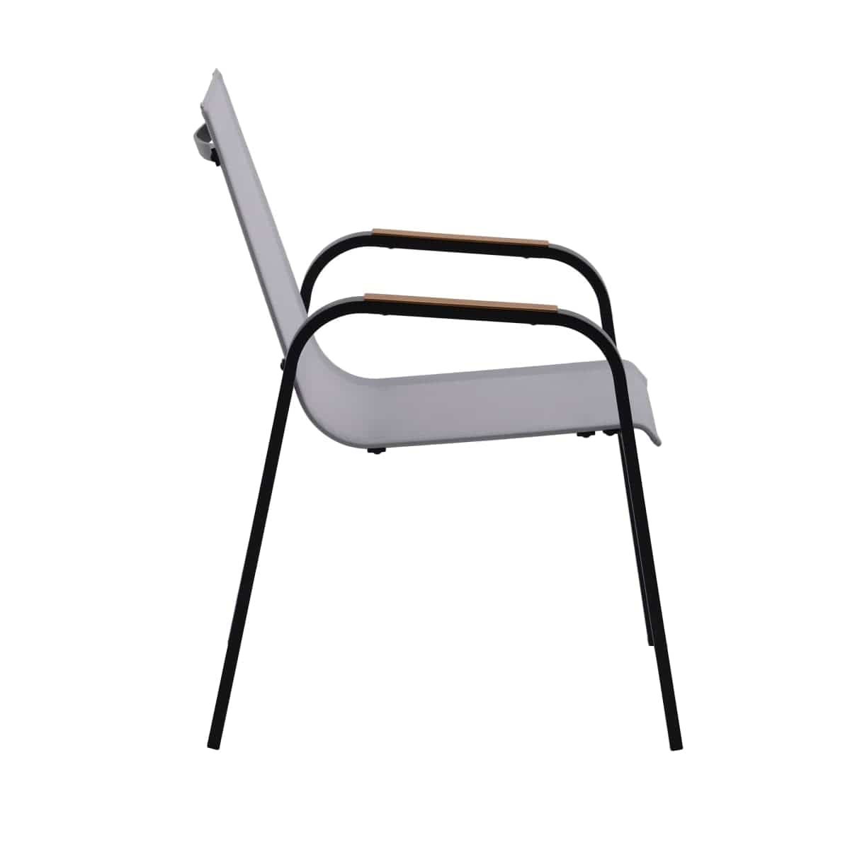 Bricocenter NATERIAL CALYPSO ALUMINIUM TEXTILENE GREY CHAIR