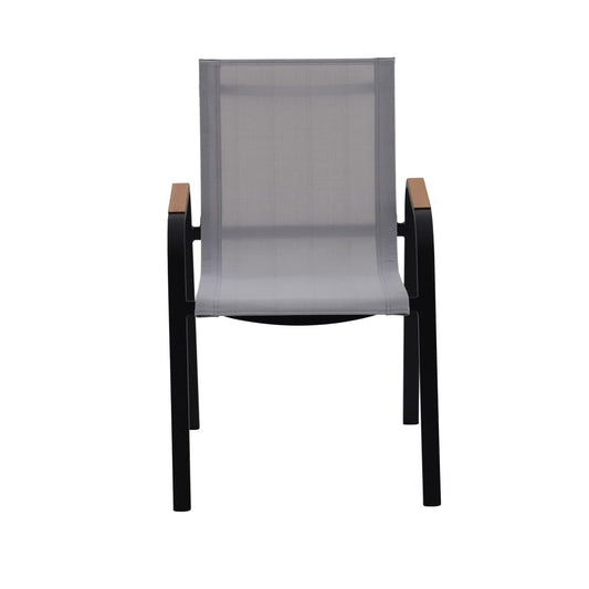 Bricocenter NATERIAL CALYPSO ALUMINIUM TEXTILENE GREY CHAIR