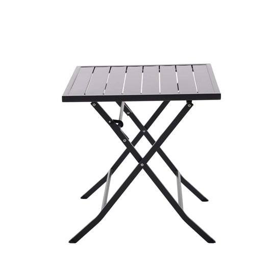 Bricocenter TABLE NATERIAL XARA II ORIGAMI 71X71X74 ANTHRACITE ALUMINIUM