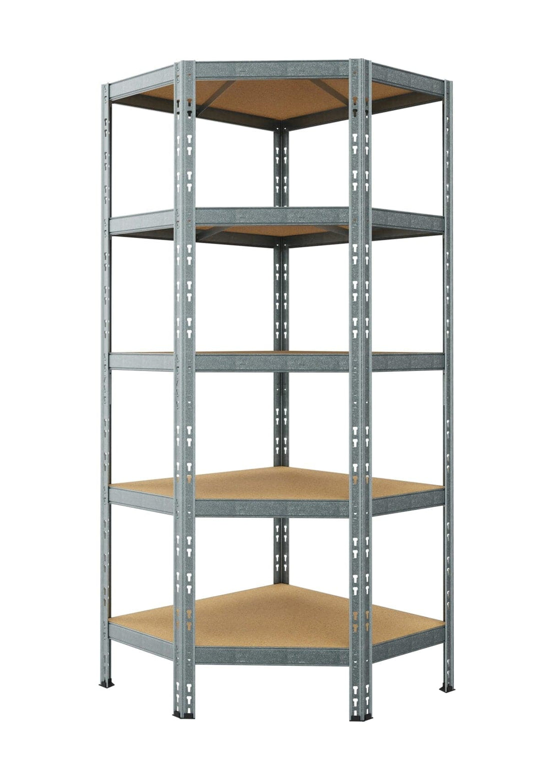 .

Angular Metal and Wood Shelf L66XP40XH180CM, 200 KG, 5 Gray Shelves - best price from Maltashopper.com BR410007447