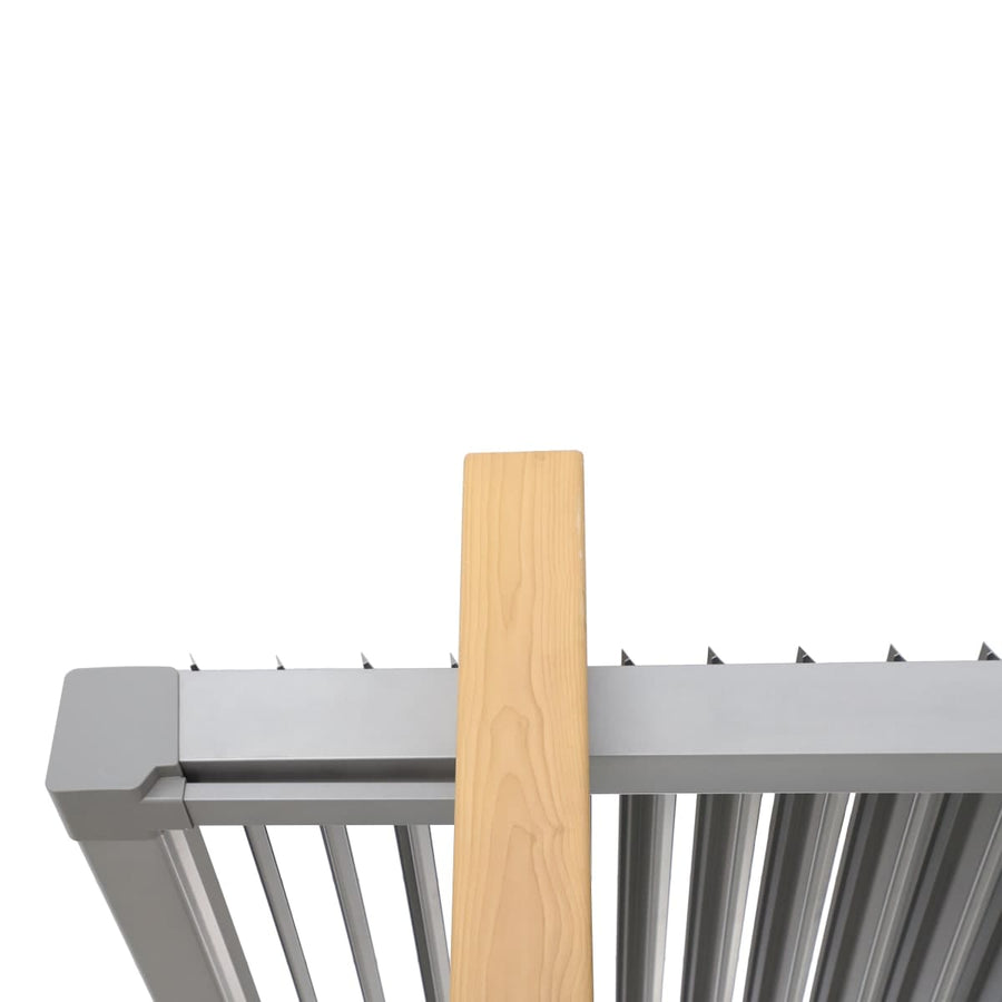 PERGOLA NATERIAL ODYSSEA 360X320 WOOD-EFFECT ALUMINIUM - best price from Maltashopper.com BR500015361