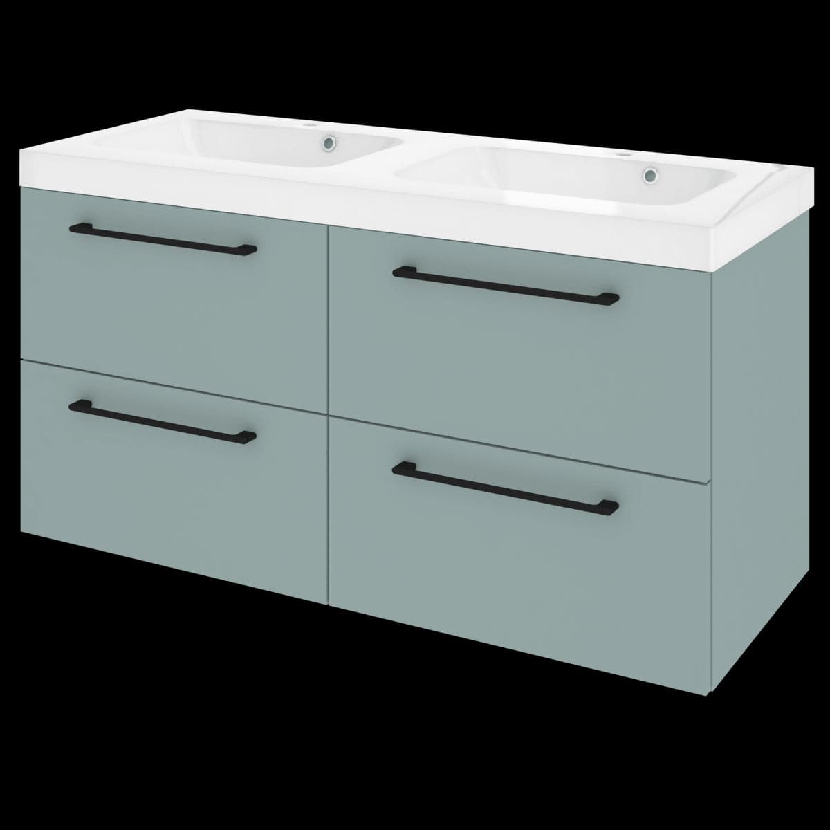 2 VASC REMIX CERAMIC WASHBASIN 121X48.5X14 - best price from Maltashopper.com BR430002092