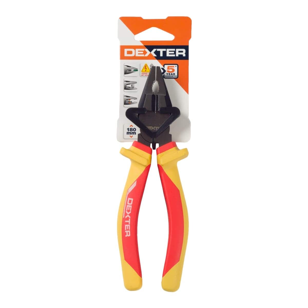 Bricocenter DEXTER 180 MM CHROME VANADIUM INSULATED UNIVERSAL PLIERS