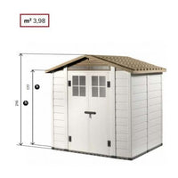 LITTLE HOUSE TUSCANY EVO 200 THICKNESS 20MM EXTERNAL DIMENSIONS 162.5X202.5X216 FLOOR INCLUDED - best price from Maltashopper.com BR500015062