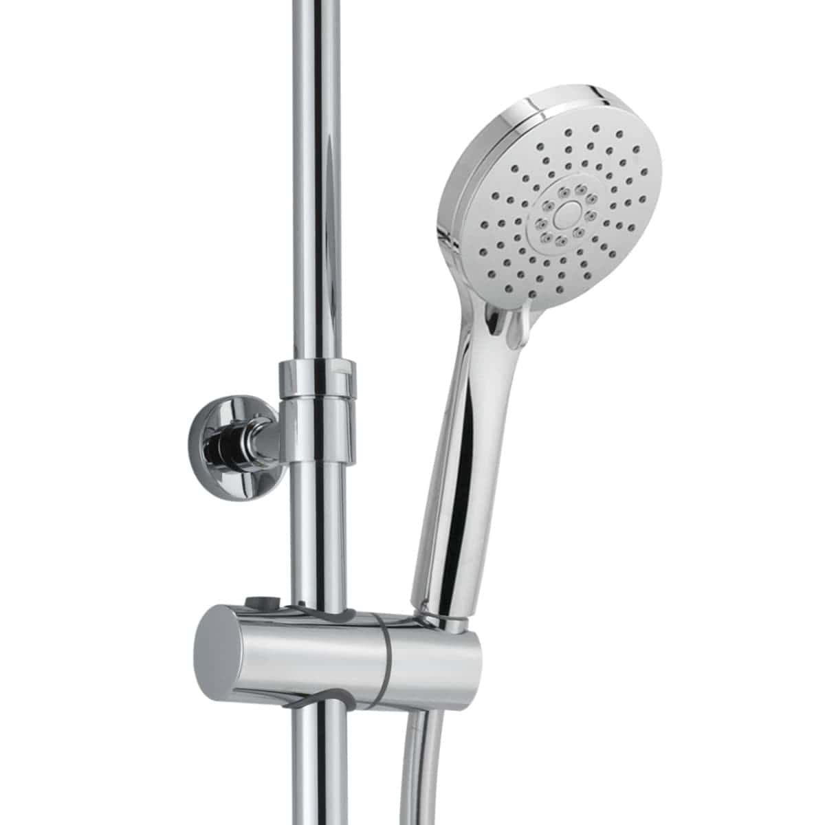 Bricocenter SIRYO SHOWER KIT WITH THERMOSTAT SHOWER HEAD DIA 25 CM CHROME