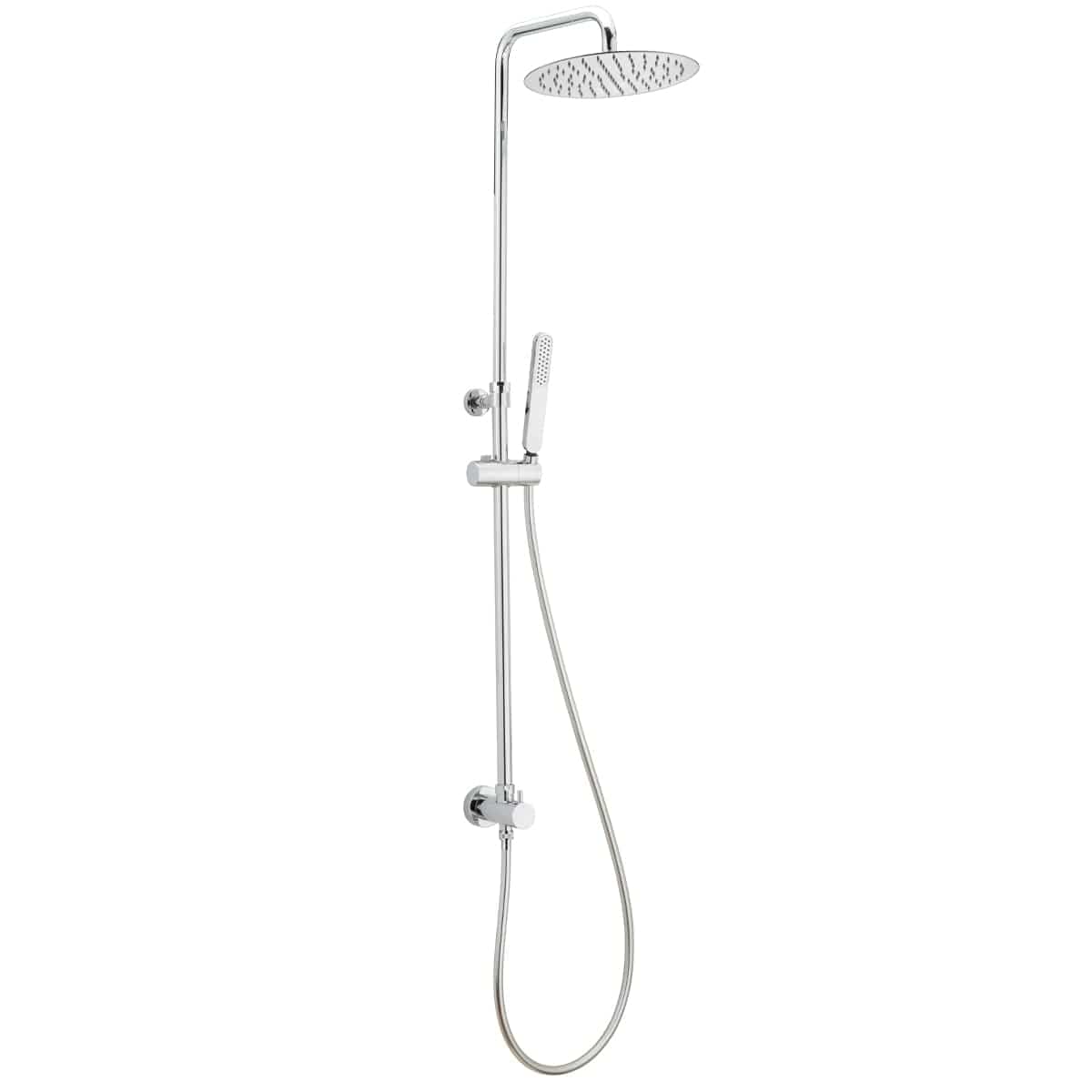 Bricocenter PLANO SHOWER KIT CHROME SHOWER HEAD DIAM. 25 CM W/DRAIN