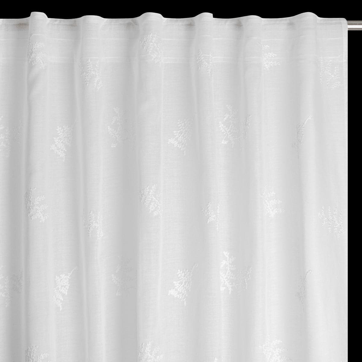 OPHELIE CURTAIN WHITE 140X280CM WEBBING AND CONCEALED LOOP - best price from Maltashopper.com BR480010695