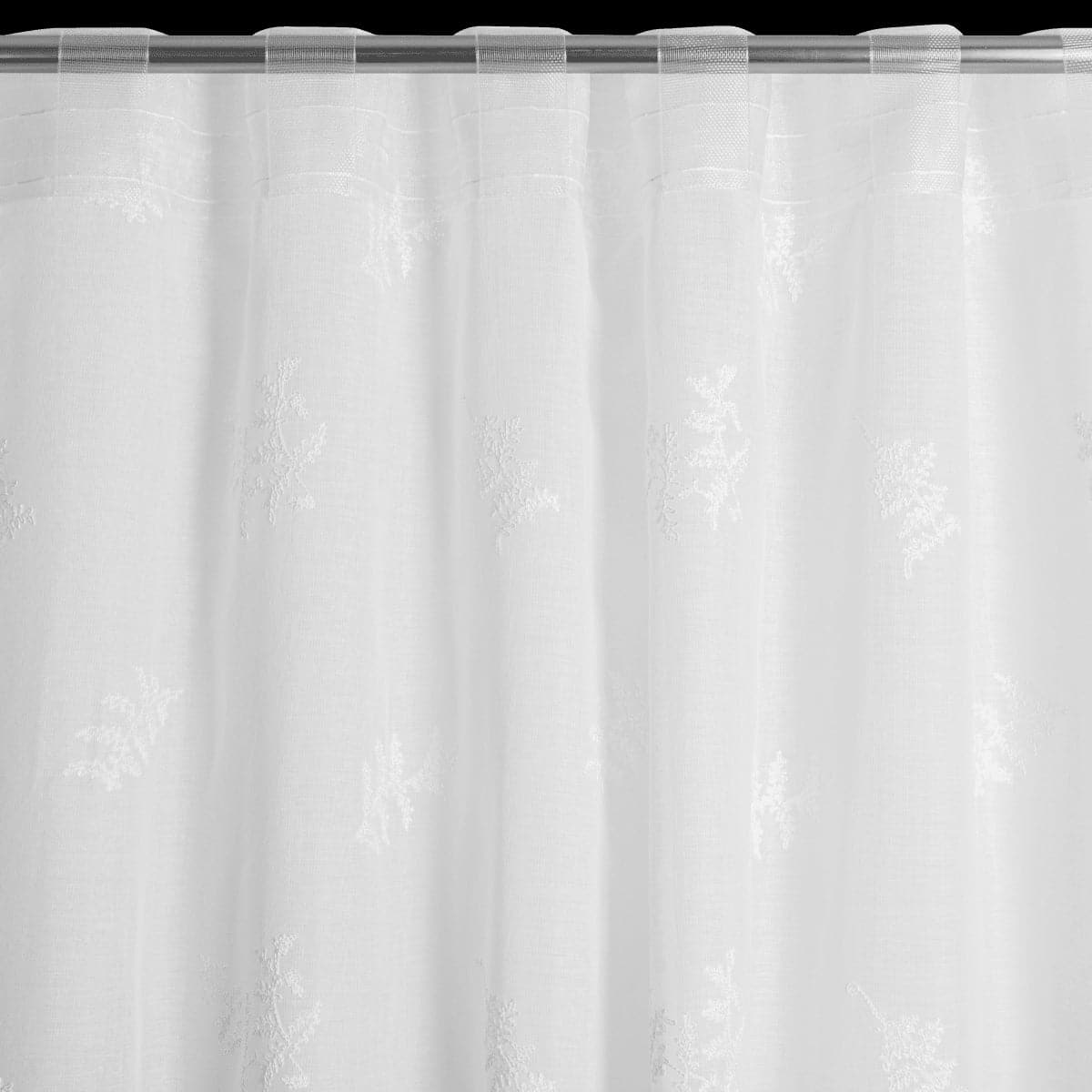 OPHELIE CURTAIN WHITE 140X280CM WEBBING AND CONCEALED LOOP - best price from Maltashopper.com BR480010695