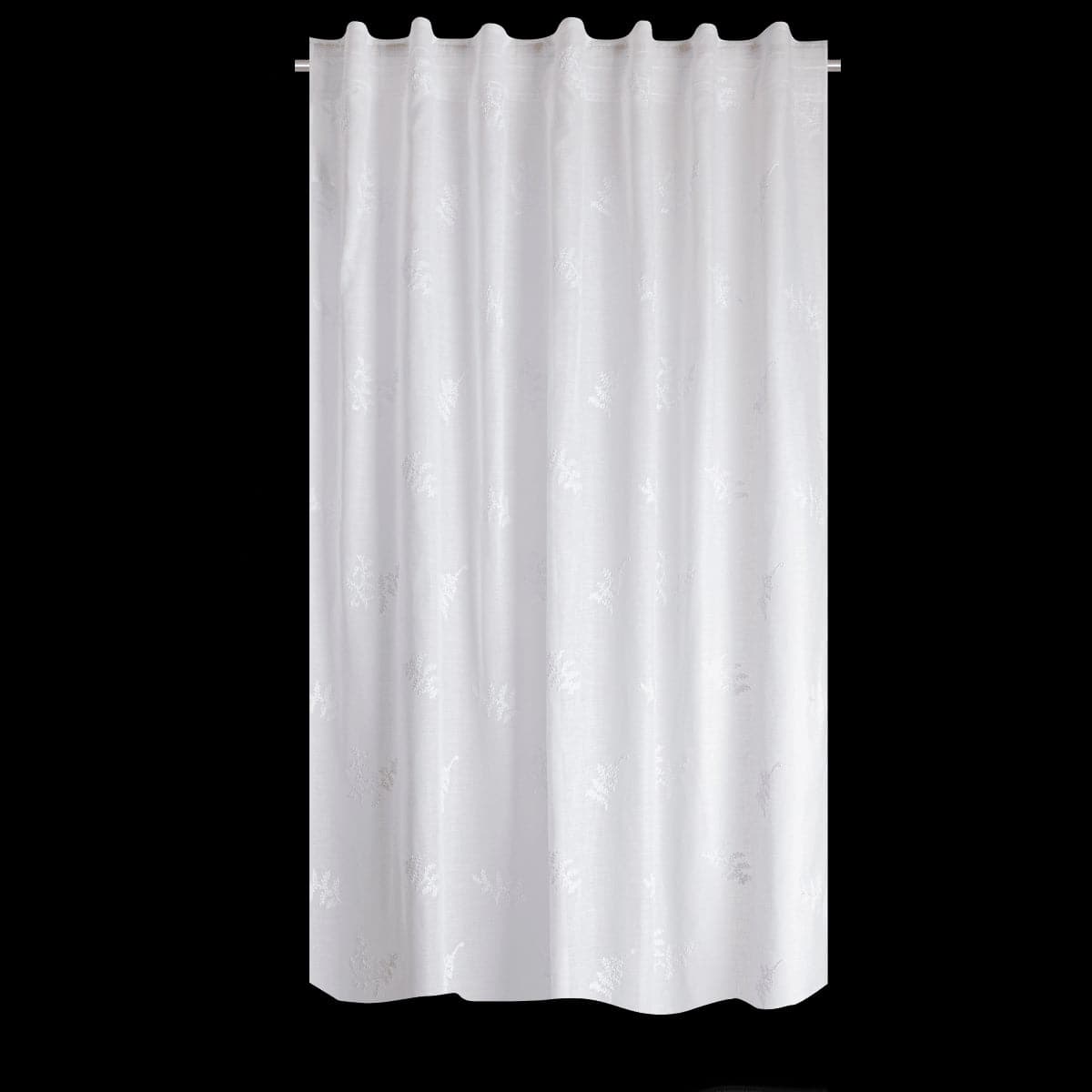 OPHELIE CURTAIN WHITE 140X280CM WEBBING AND CONCEALED LOOP - best price from Maltashopper.com BR480010695