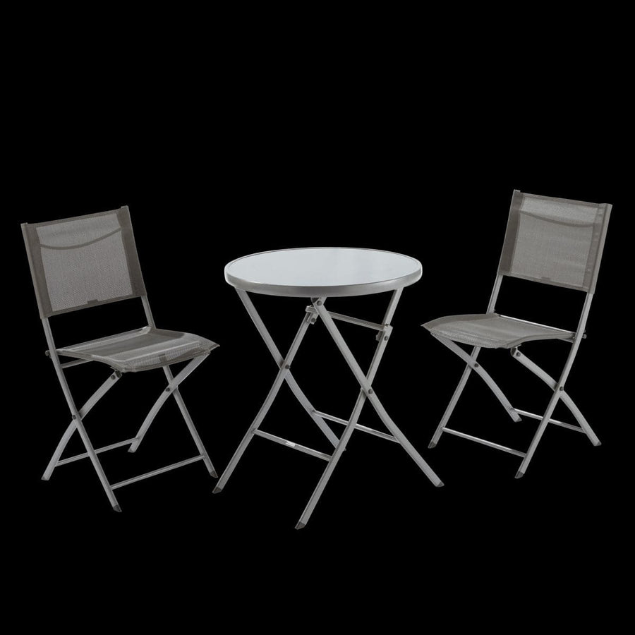 EMYS NATERIAL FOLDING CHAIR STEEL SEAT TEXTILENE ANTHRACITE 42X52XH83 - Premium Garden Chairs from Bricocenter - Just €38.99! Shop now at Maltashopper.com